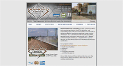 Desktop Screenshot of diamond-fence-concrete.com