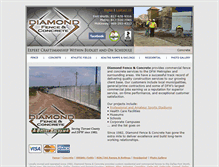 Tablet Screenshot of diamond-fence-concrete.com